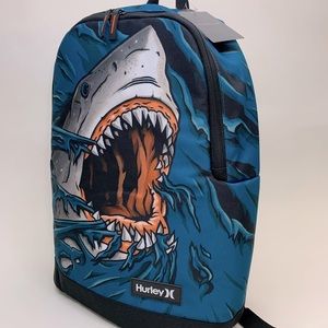 NEW Hurley Backpack shark L  NEW with tags Notebook carrier 15”